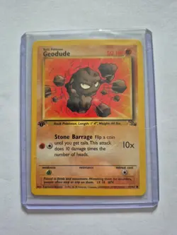 1999 1st Edition Geodude 47/62 Fossil Set - Common Pokemon Card - NM - Image 1