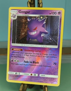 Pokemon Gengar Reverse Holo 38/111 SM-Crimson Invasion Rare Trading Card TCG - Image 1