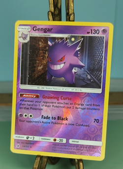 Pokemon Gengar Reverse Holo 38/111 SM-Crimson Invasion Rare Trading Card TCG - Image 3