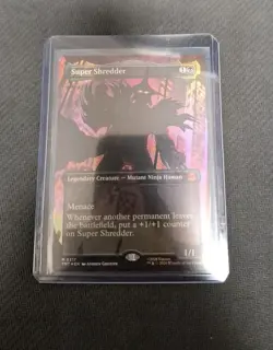 Super Shredder (Borderless) Teenage Mutant Ninja Turtles Foil NM MTG Magic Card - Image 1