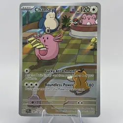 Pokemon TCG Chansey Illustration Twilight Masquerade Card 187/167 NM - Image 1