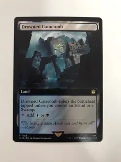 Drowned Catacomb Surge Foil Extended Borderless MTG Magic Gathering Card NM WHO - Image 1
