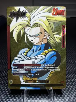 Trunks : Future - SB02-001 Gold Leader Manga Booster 02 Dragon Ball Card English - Image 1