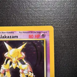 1999 Pokemon Alakazam Holo Rare Base Set Unlimited Card 1/102 NM - Image 4