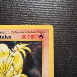 1999 Pokemon Ninetales Holo Rare Shadowless Base Set Unlimited Card 12/102 NM - Image 4