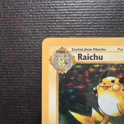 1999 Pokemon Raichu Holo Rare Shadowless Base Set Unlimited Card 14/102 NM - Image 3