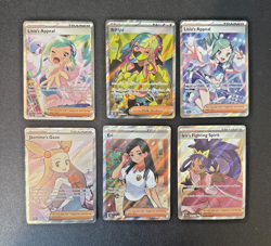 Pokemon Full Art/SIRs/IR Trainer Beauties- 6-Card Lot- Canari/Lisia/Eri/Iris - Image 2