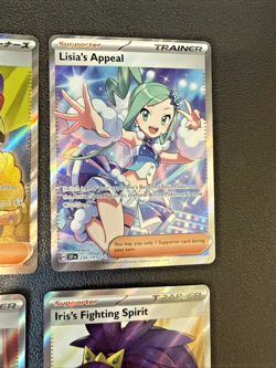 Pokemon Full Art/SIRs/IR Trainer Beauties- 6-Card Lot- Canari/Lisia/Eri/Iris - Image 5
