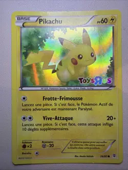 Pikachu 26/83 Toys R Us Promo FRENCH Holo Stamped Pokemon Card - Image 1