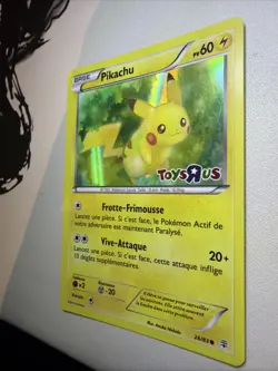 Pikachu 26/83 Toys R Us Promo FRENCH Holo Stamped Pokemon Card - Image 5