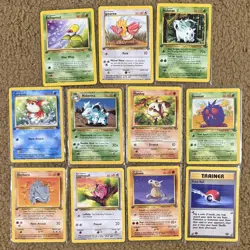 Pokemon Cards Jungle Series Lot Of 11 1st Edition WOTC 1999–2000 Vintage - Image 1