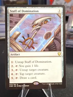 Staff of Domination #343 Commander Legends CMR Magic MTG Rare - Image 1