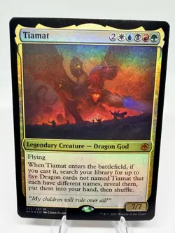 Tiamat FOIL Adventures in the Forgotten Realms MTG NM 235 - Image 1