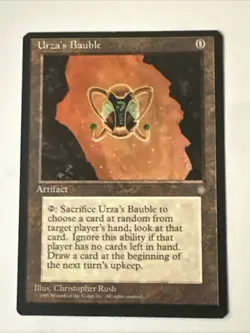 Urza’s Bauble Off Center Discolor X1 Ice Age See Pics Condition See Front Back - Image 1
