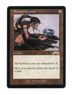 Memory Crystal - Magic the Gathering MTG - Exodus LP Vintage - Image 1