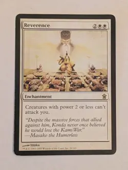 MTG Reverence Saviors of Kamigawa Rare LP Magic The Gathering - Image 1
