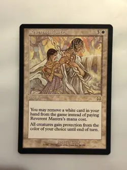 MtG Reverent Mantra - Magic the Gathering Mercadian Masques - MP - Image 1