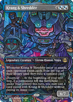 Krang & Shredder (FOIL) x1 - MTG Teenage Mutant Ninja Turtles TMT #201 - Image 1