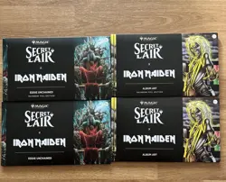 4 Packs| MTG SECRET LAIR - IRON MAIDEN Eddie Unchained & Album Art- Sealed - Image 1