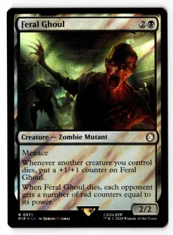 Feral Ghoul (Surge Foil) 572 Universes Beyond: Fallout Foil NM - Image 1