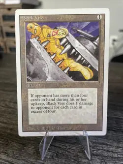 MTG Magic the Gathering 4th Edition (revised) - Black Vise - Image 1