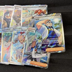 Pokemon Card Lot FULL ART TRAINERS School Boy Cherens Care 9 Cards Near Mint - Image 2