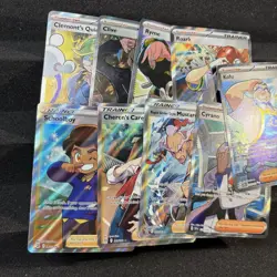 Pokemon Card Lot FULL ART TRAINERS School Boy Cherens Care 9 Cards Near Mint - Image 3