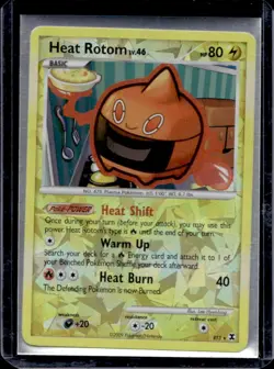 2009 Pokemon Platinum Rising Rivals Heat Rotom Sub set Cracked Ice Holo #RT3 - Image 1