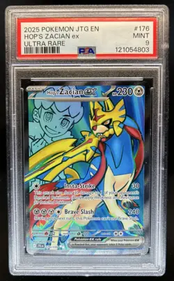 2025 Pokemon Journey Together Hop's Zacian ex #176/159 PSA 9 - Image 1