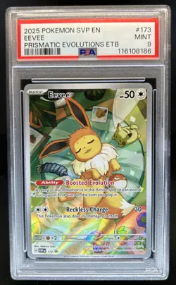 2025 Pokemon SV Black Star Promos - SVP EN Eevee #173 PSA 9 - Image 1