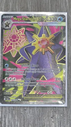 Mega Starmie ex Full Art Rare 102/088 Pokemon ME: Perfect Order - Image 1