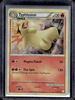 2010 Pokemon HeartGold & SoulSilver Typhlosion Promos Holo #32/123 - Image 1
