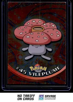 1999 Pokemon Topps TV Animation S3 Foil Vileplume #45 - Image 1