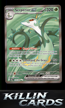 Serperior ex - 156/086 156/086 Pokemon Ultra Rare SV: Black Bolt Card NM - Image 1