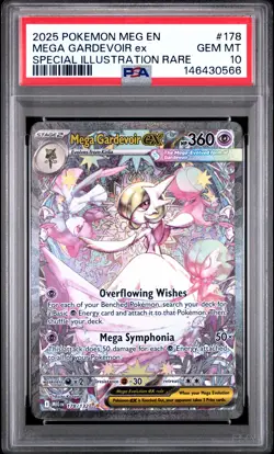 2025 POKEMON MEGA EVOLUTION SPECIAL ILLUSTRATION RARE MEGA GARDEVOIR EX PSA 10 - Image 1
