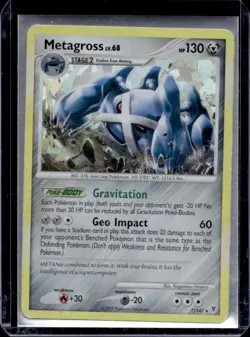 2009 Pokemon Platinum Supreme Victors Metagross Cracked Ice Holo #7/147 - Image 1