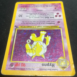 1999 Vintage Wizards Pokemon Fossil Set Hypno 8/62 Holo Rare Used - Image 5