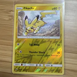 Pokemon Card Pikachu Burning Shadows Reverse Holo 40/147 Near Mint - Image 1
