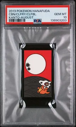 2013 POKEMON HANAFUDA KANTO AUGUST CLEFABLE/CLEFAIRY/CUBONE PSA 10 - Image 1