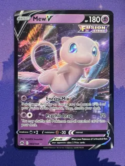 Mew V 060/159 Ultra Rare Pokemon Sword & Shield Crown Zenith - Image 1