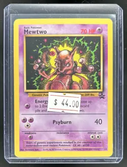 1999 Pokemon Wizards Black Star Promos Mewtwo #14 - Image 1