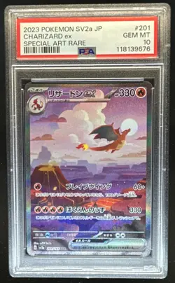 2023 Pokemon SV Pokemon 151 JP Charizard ex Special Art Rare #201/165 PSA 10 - Image 1