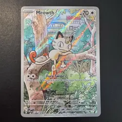 Pokemon TCG - Meowth 106/094 Phantasmal Flames - Illustration Rare Holo - NM - Image 3
