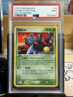 Pokemon TCG Volbeat EX Delta Species 56/113 Reverse Holo PSA 9 Mint - Image 1