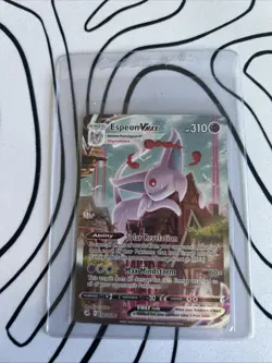 Pokemon TCG Espeon VMAX Alternate Art Secret PSA 10 270/264 Fusion Strike Gem.M - Image 3