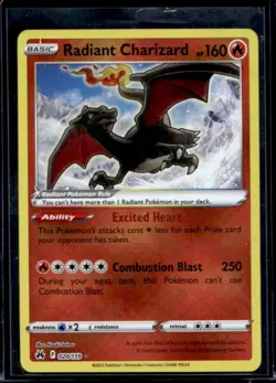 2023 Pokemon SWSH Crown Zenith Radiant Charizard #020/159 - Image 1