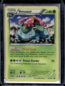 2012 Pokemon Black & White Dark Explorers Venusaur #3/108 - Image 1