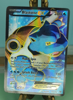 Pokemon Blastoise EX XY 142/146 Full Art Ultra Rare Holo 180 HP Splash Bomb TCG - Image 1