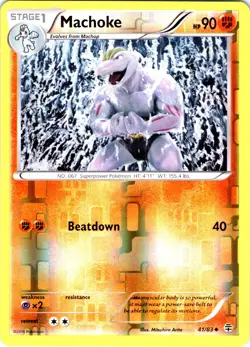 Pokemon Machoke XY Evolutions 41/83 Rare EN Pokemon - Image 1