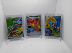 Pokemon TCG First Partner Illustration Collection Series 1 Kanto GEN 1 Starters - Image 1